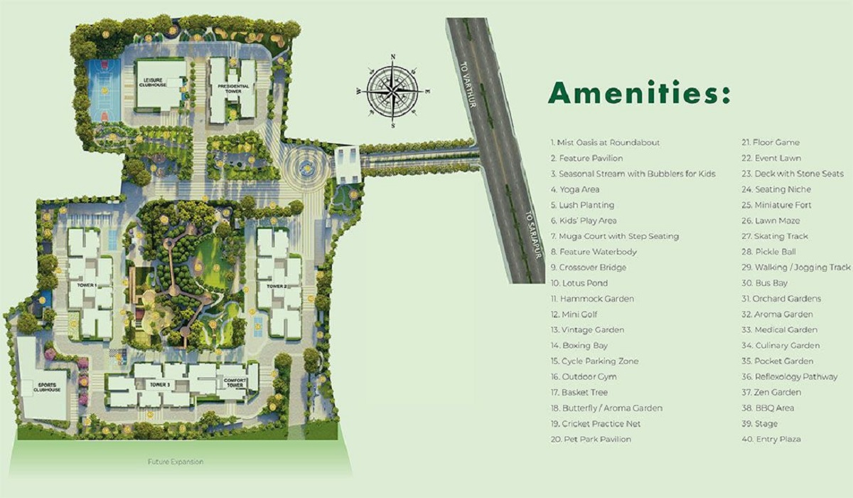 Master Plan Abhee Aaria in Gunjur Road, Bangalore