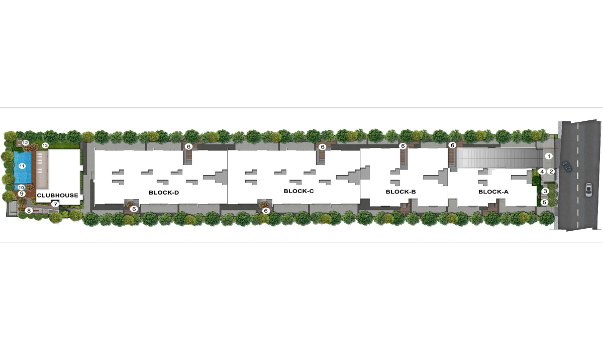 Master Plan Adarsh Rosewood, Bellandur, Bangalore