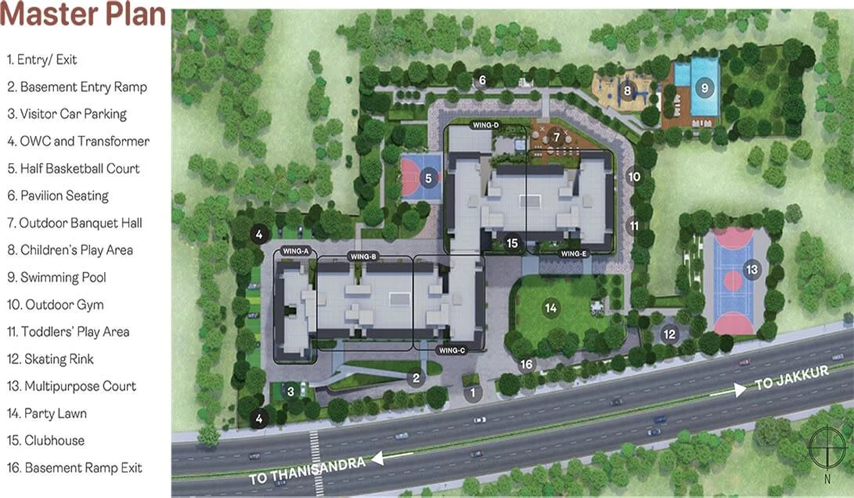 Master Plan Assetz Soho & Sky in Jakkur, Bangalore
