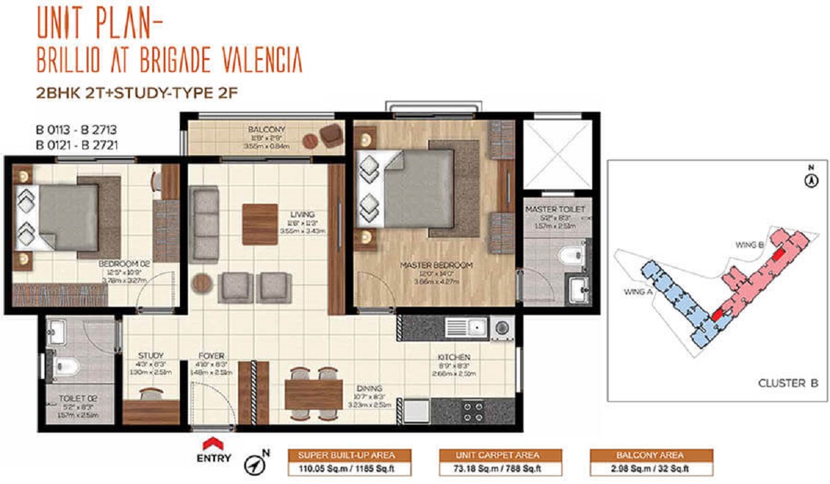 Brillio at Brigade Valencia Phase 2 in Hosur Road, Bangalore