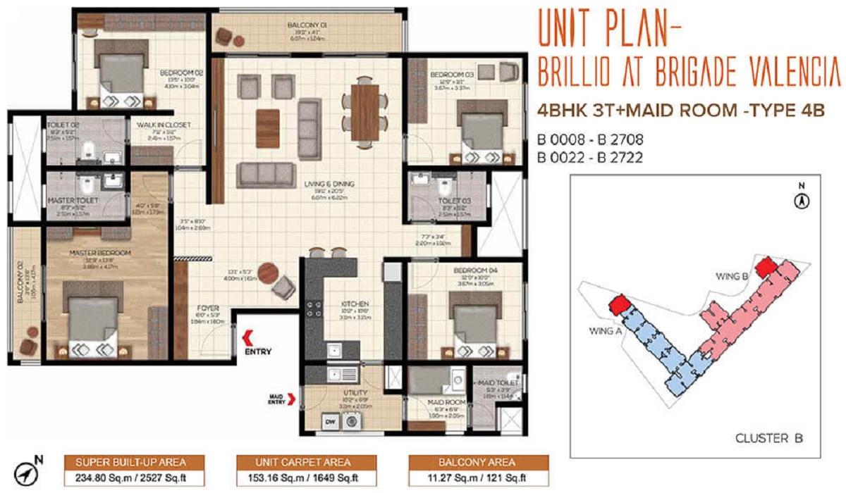 Brillio at Brigade Valencia Phase 2 in Hosur Road, Bangalore