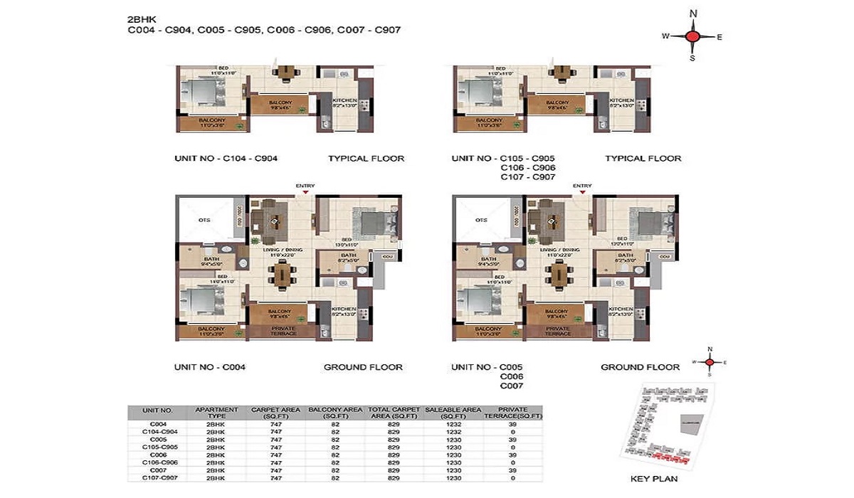 Floor Plan Casagrand Zaiden in Talaghattapura, Bangalore