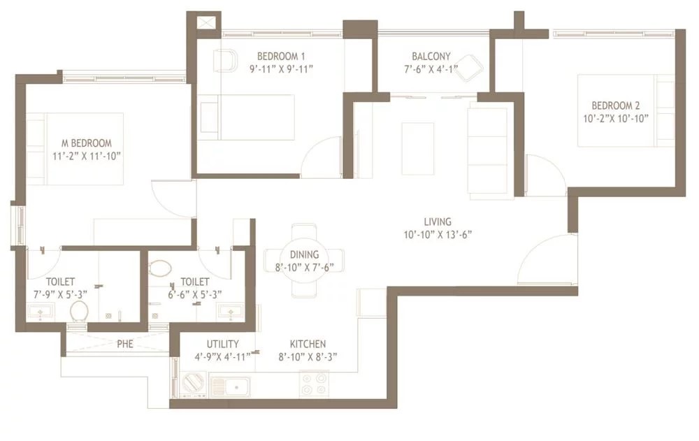 3BHK Embassy Edge in Devanahalli, Bangalore