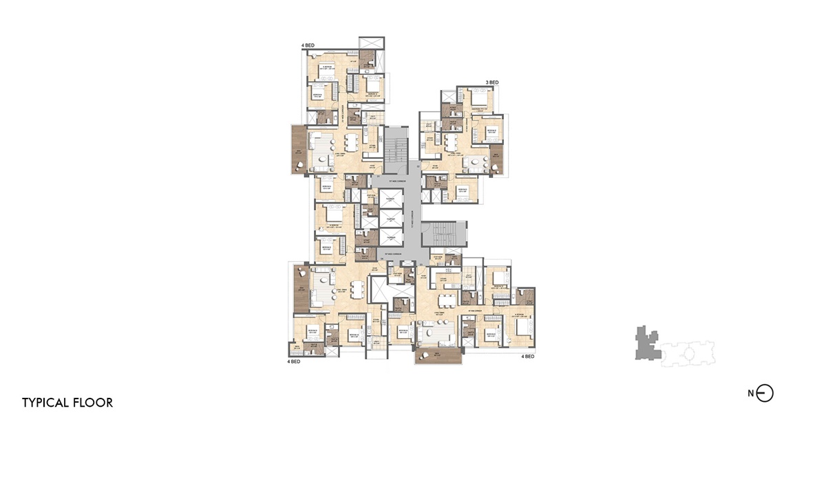 Lodha Mirabelle at Manyata Tech Park in Thanisandra, Bangalore floor plan
