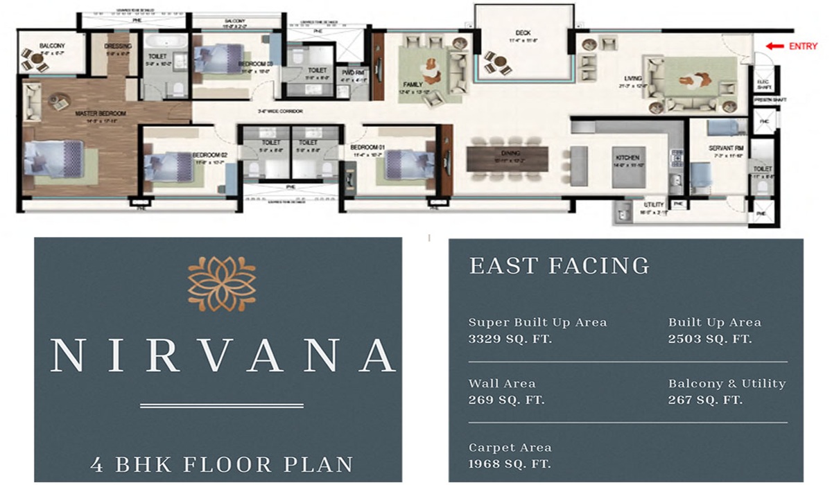 4BHK Floor Plan Mana Jardin Neo in Sarjapur Road, Bangalore