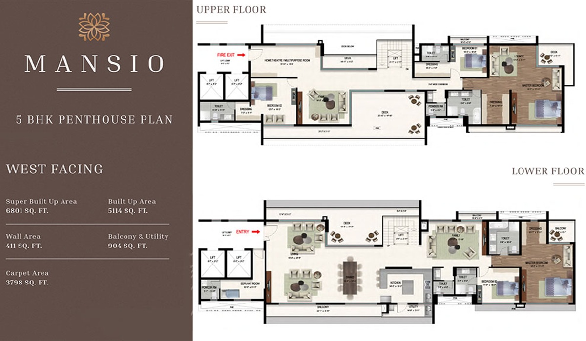 5BHK Floor Plan Mana Jardin Neo in Sarjapur Road, Bangalore