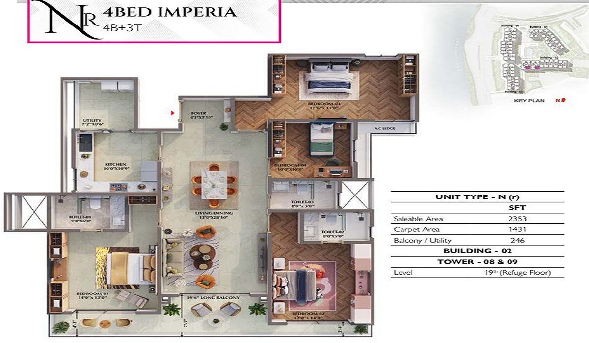 4BHk Floor Plan