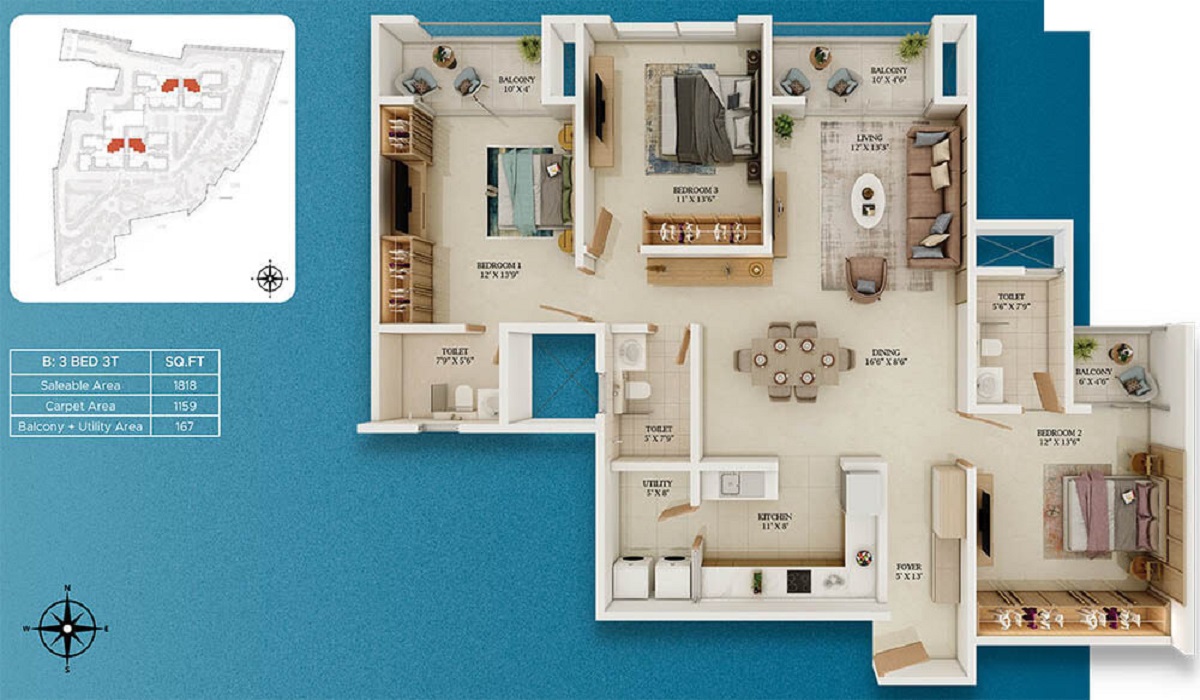 Prestige Somerville in Varthur Road, Whitefield, Bangalore