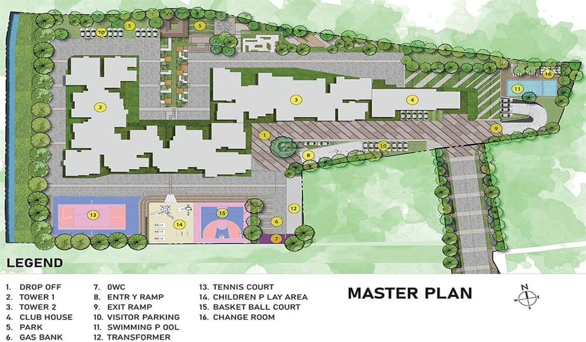 Master Plan Prestige Glenbrook in Whitefield, Bangalore