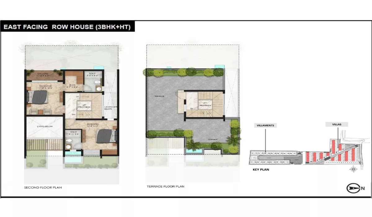 Row Houses Radiance Gardenia on Hennur Road, Bangalore Floor Plan