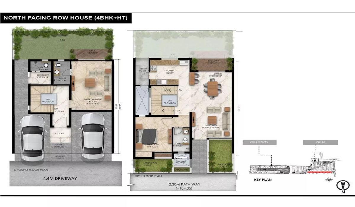 Radiance Gardenia on Hennur Road, Bangalore 3BHK Floor Plan