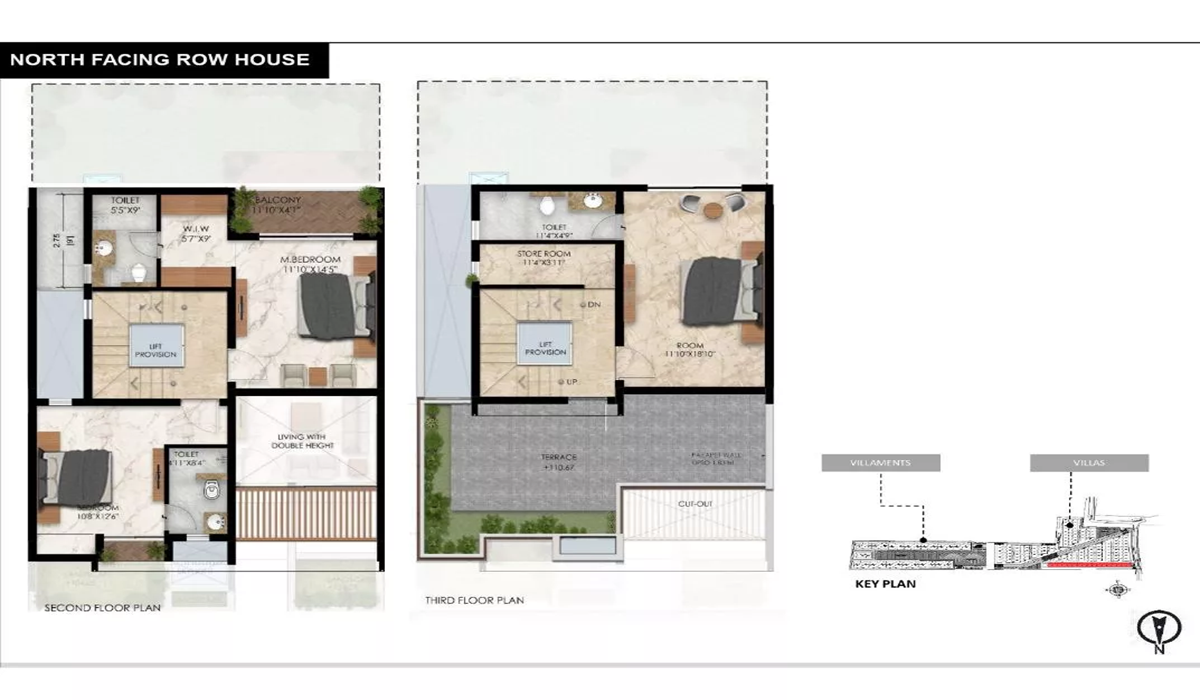 Radiance Gardenia on Hennur Road, Bangalore 4BHK Floor Plan