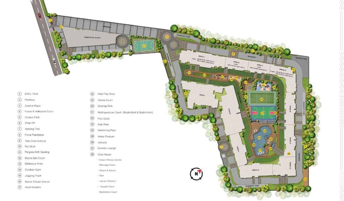 Raheja Vivarea Koramangala Bangalore Master Plan