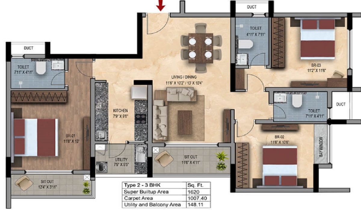 3BHK premium Apartments