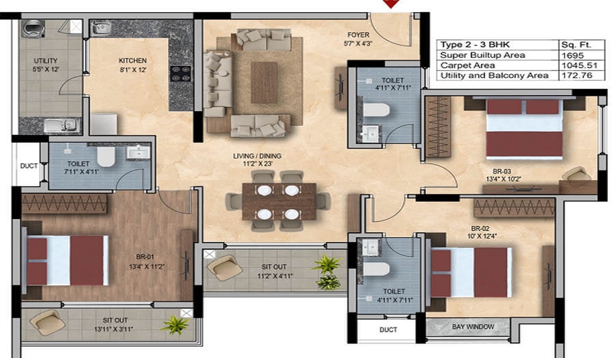 3BHK Residential Apartments