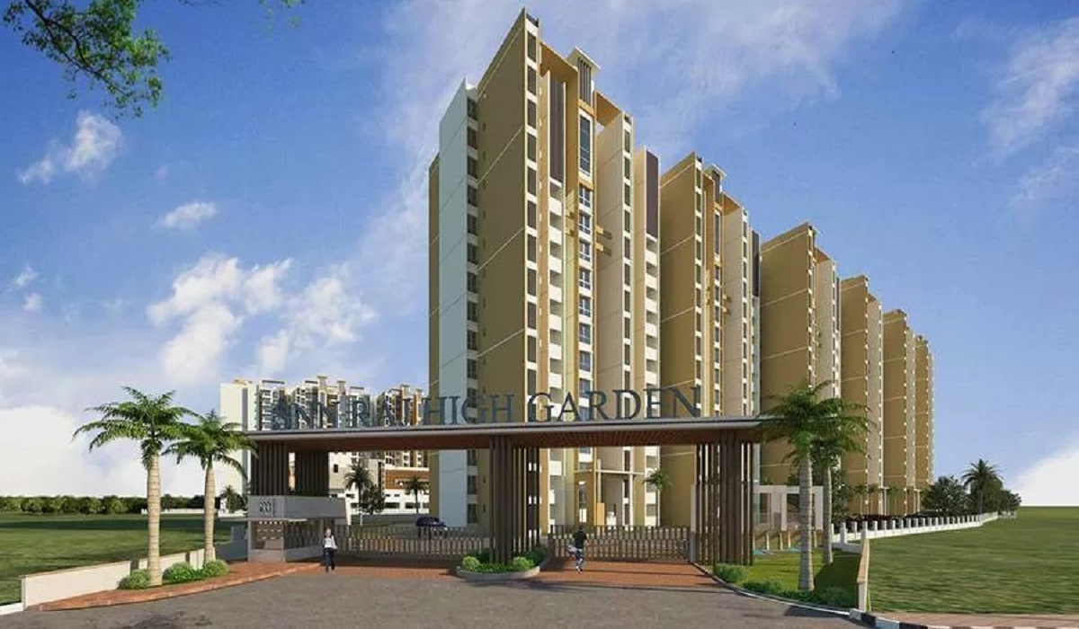 Main Elevation at SNN Raj High Gardens Hosur Road Bangalore