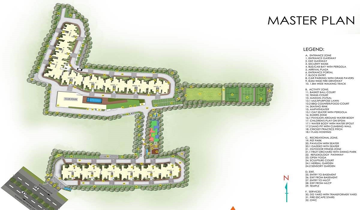 Master Plan SNN Raj High Gardens Hosur Road Bangalore