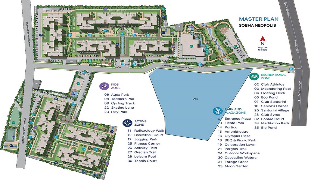Sobha Neopolis in Panathur, Bangalore Master Plan