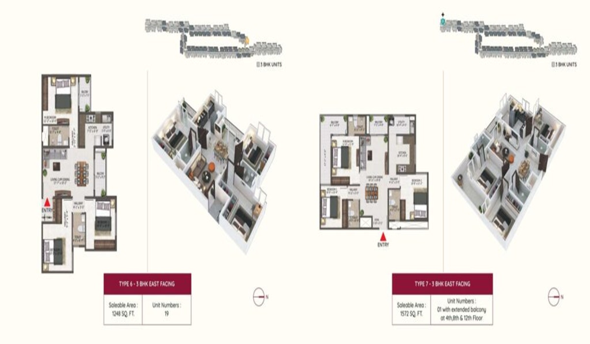 2BHK Floor Plan