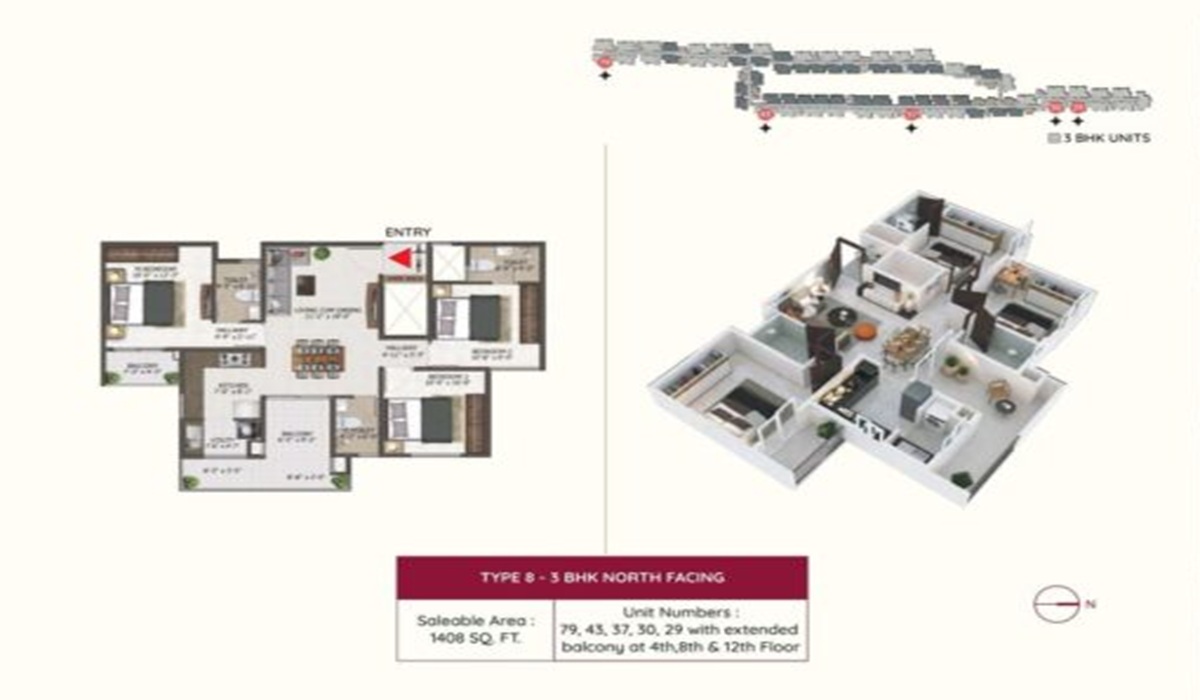 Sowparnika Euphoria, East Floor Plan
