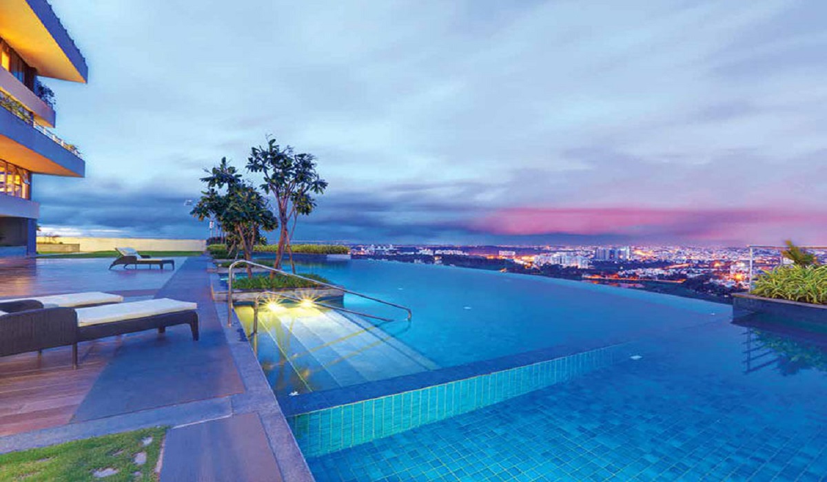 Pool view at TATA Promont Phase 2, Banashankari