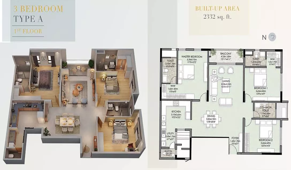 Vaishnavi Premiere 3 BHK Apartments Bangalore