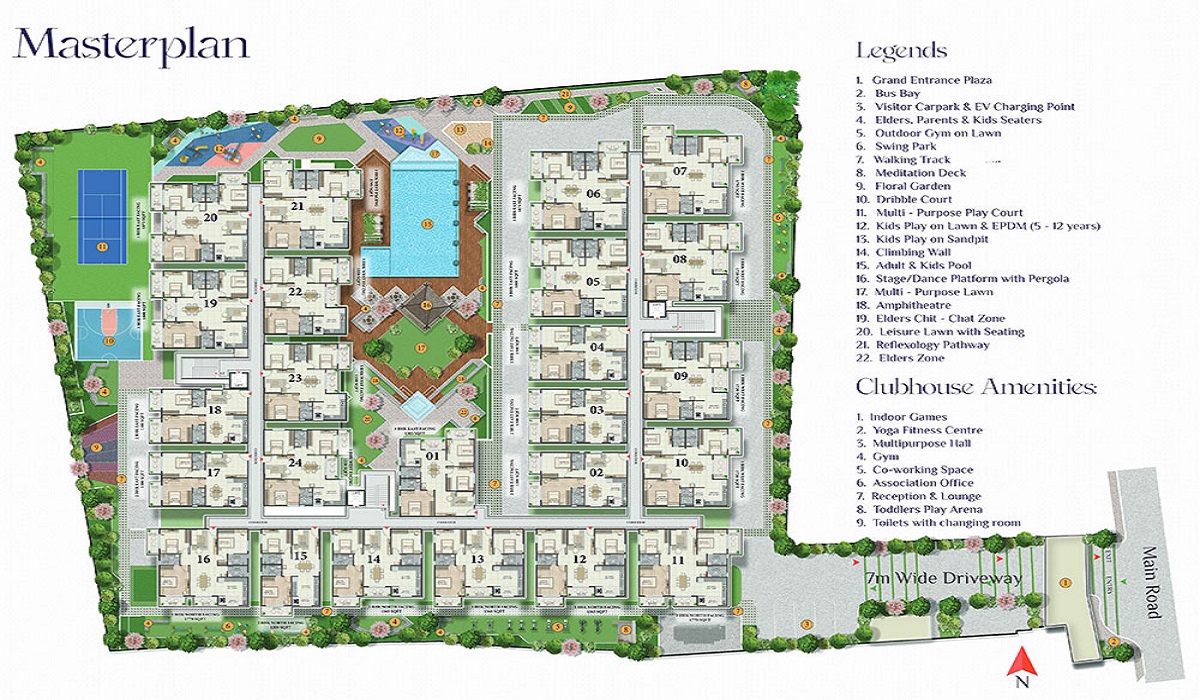 Master Plan Abhee Riviera Royale in Kudlu, HSR Layout, Bangalore