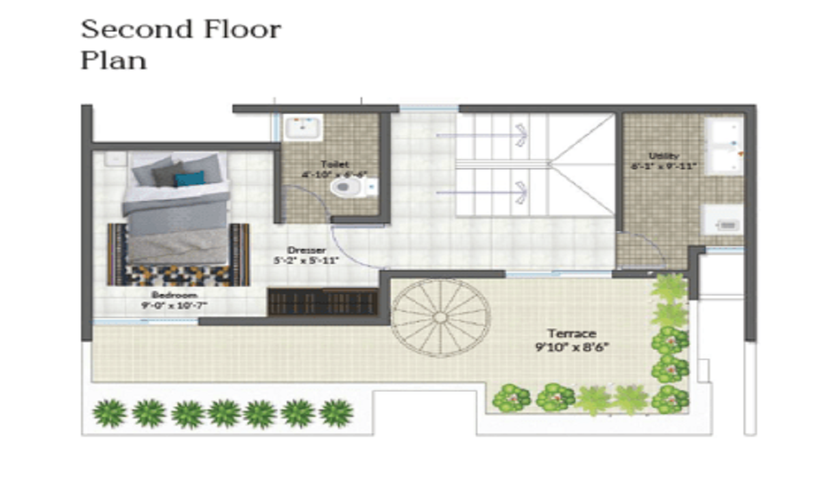 3BHK Floor plan ARATT Cityscapes in Budigere Cross, Bangalore