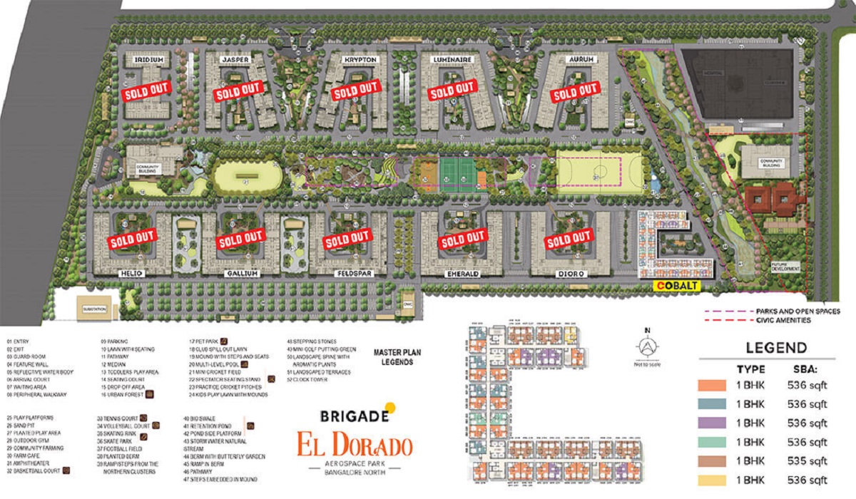 Master Plan Brigade Eldorado in Bagalur, Bangalore