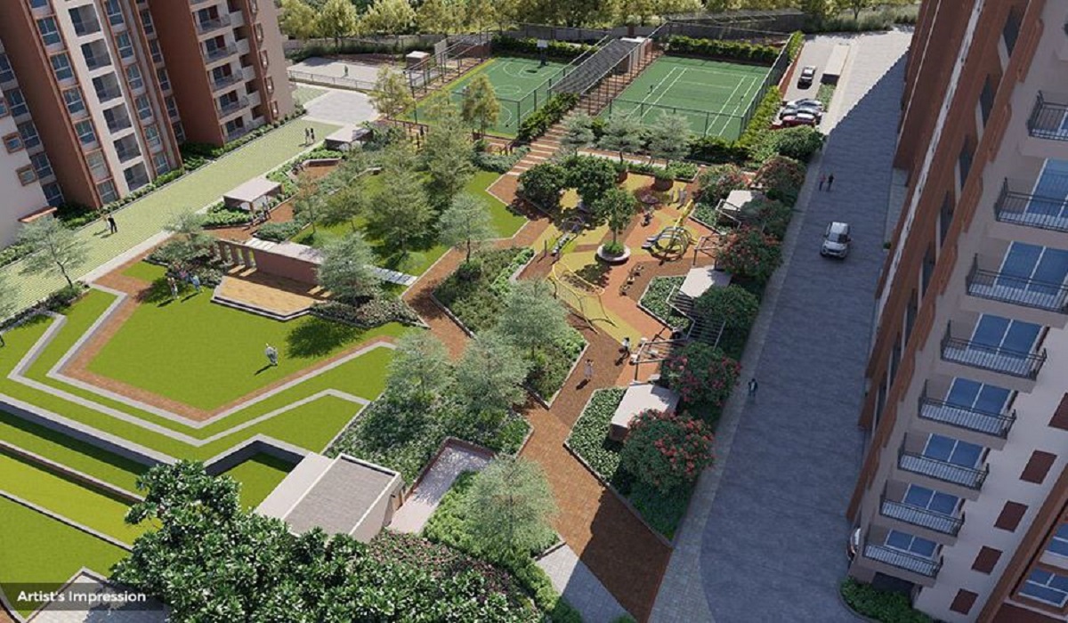 Children's Play Area and Landscaped Gardens at Brigade Sanctuary in Varthur Road, Bangalore