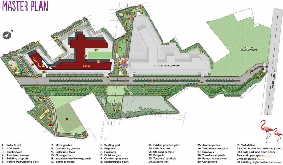 Master Plan Brigade Valencia in Hosur Road, Bangalore