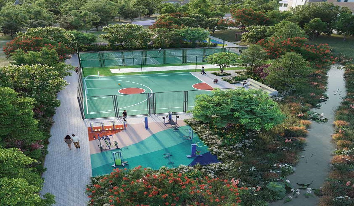 Children's Play Area and Landscaped Gardens at Brigade Valencia in Hosur Road, Bangalore