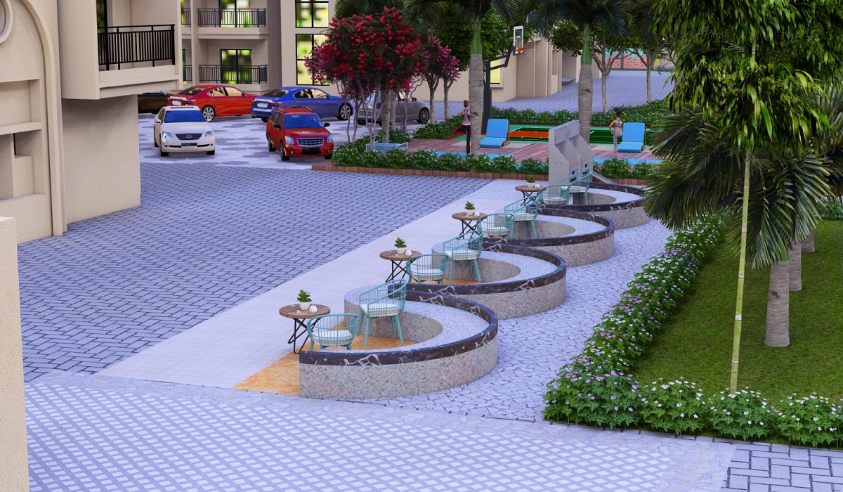Children's Play Area and Landscaped Gardens at DS MAX SKY SHLOKAM Navarathna Agrahara, Near Sadahalli Gate, Bangalore