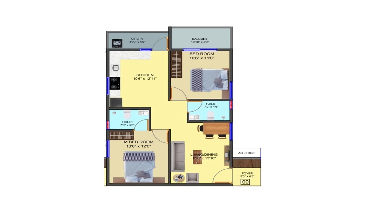 Floor Plan DS-MAX Sky Samurai on Soukya Road, Whitefield, Bangalore