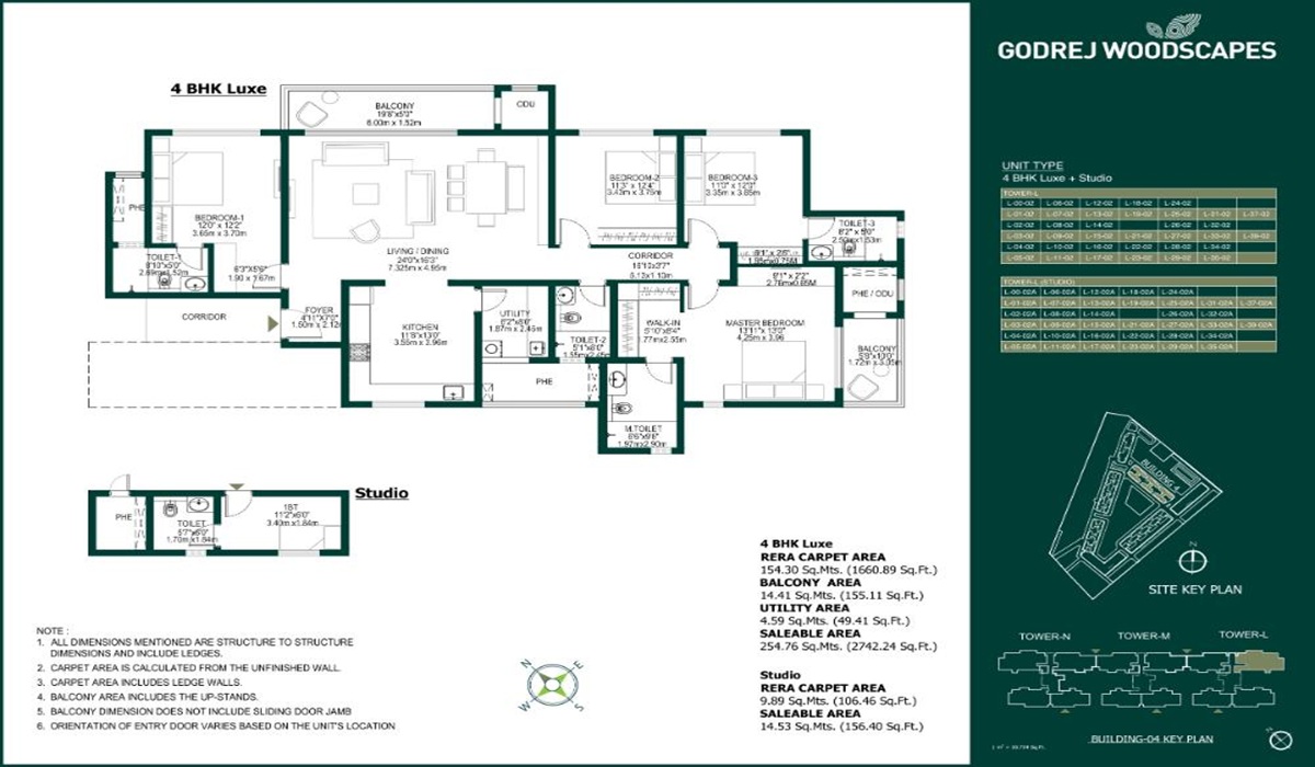 4BHK Floor Plan Godrej Woodscapes in Budigere, Whitefield, Bangalore