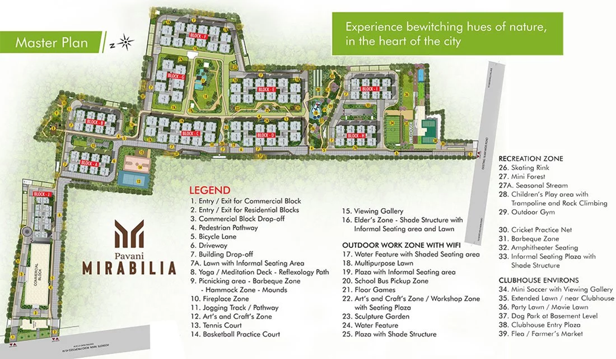 Pavani Mirabilia in Whitefield, Bangalore Master Plan