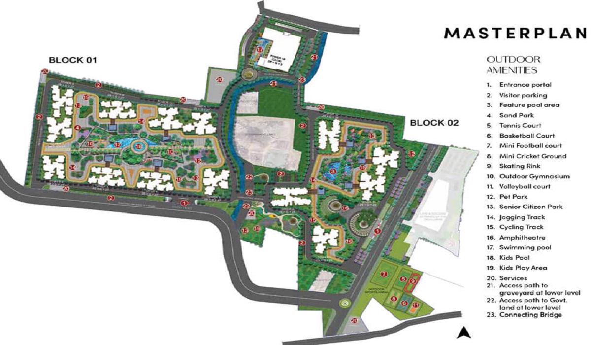 Master Plan Prestige Southern Star in Akshayanagar, Bannerghatta Road, Bangalore