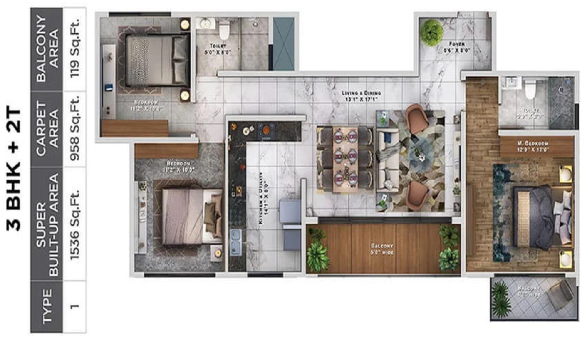 Sattva Lumina in Yelahanka, North Bangalore 2BHK Apartments