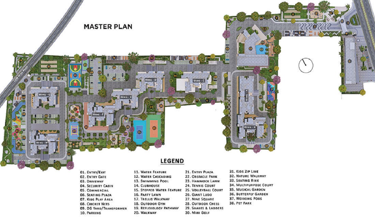  Master Plan Sattva Lumina in Yelahanka, North Bangalore