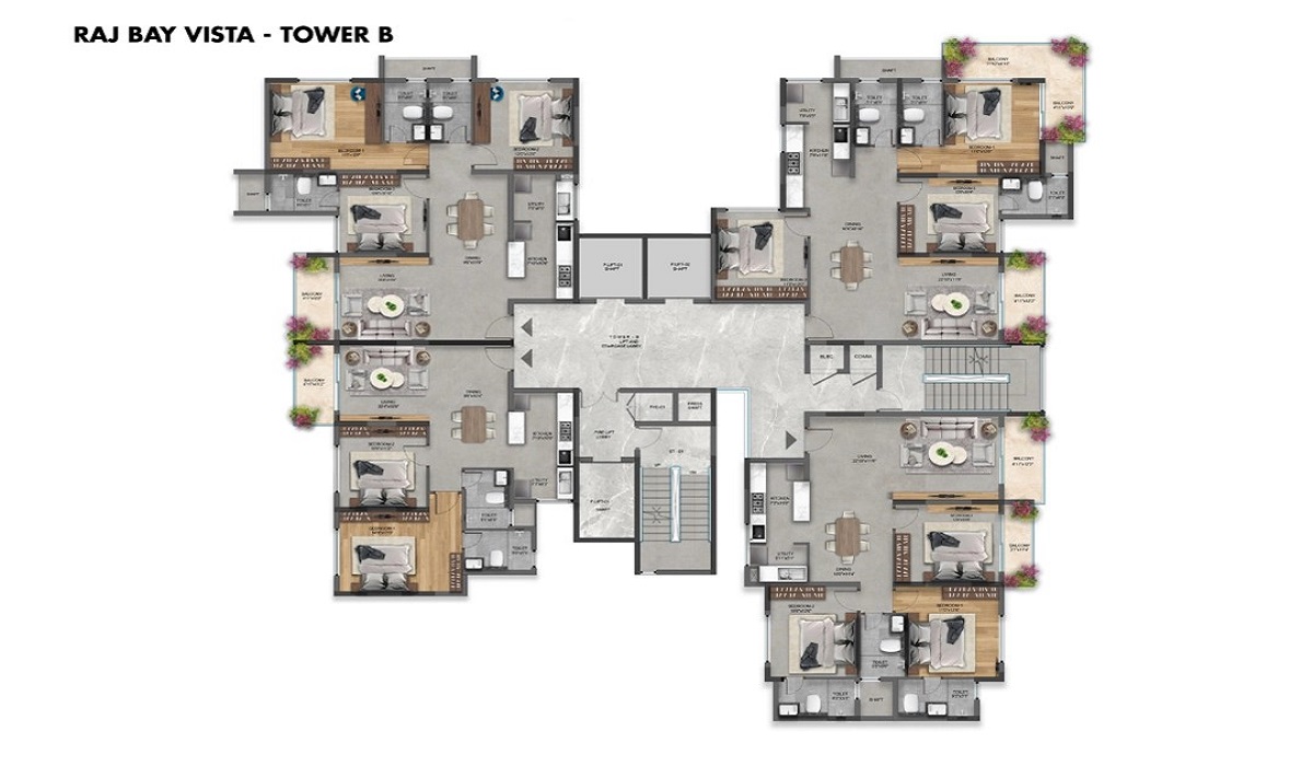 SNN Raj Bay Vista in Bilekahalli, Bannerghatta Road, Bangalore Master Plan