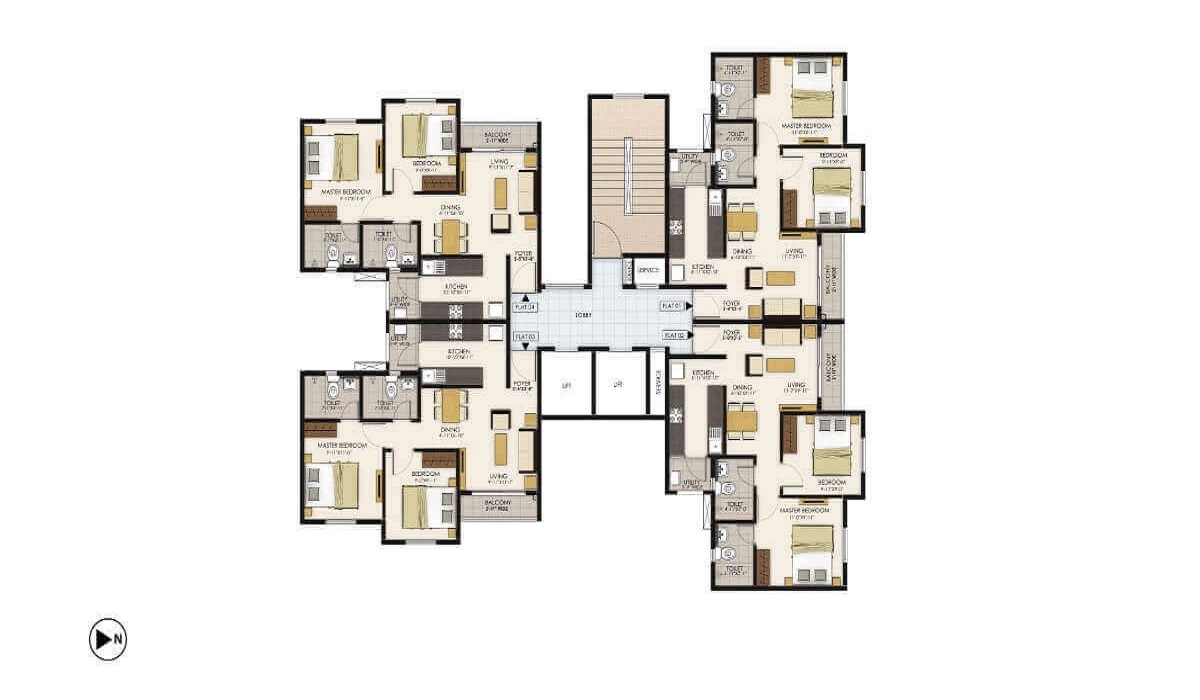 TATA New Haven, Tumkur Road, Bangalore 1 BHK Floor Plan