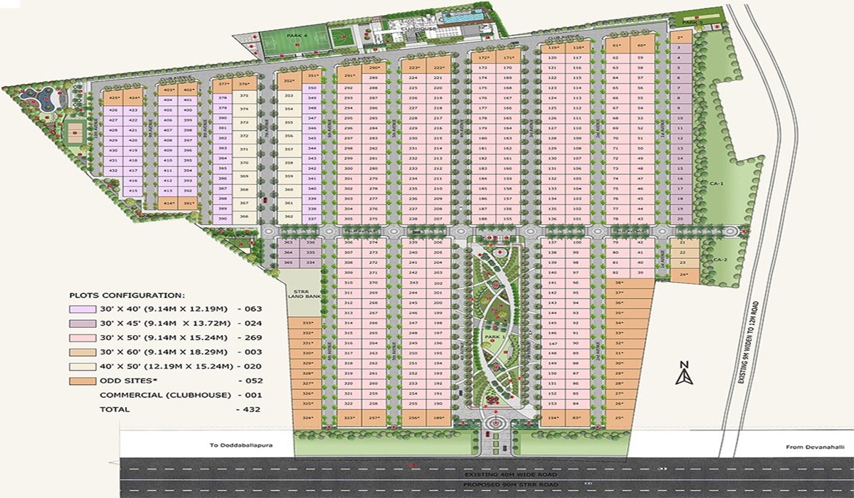 Master Plan DNR Solace Plots in Devanahalli, Bangalore