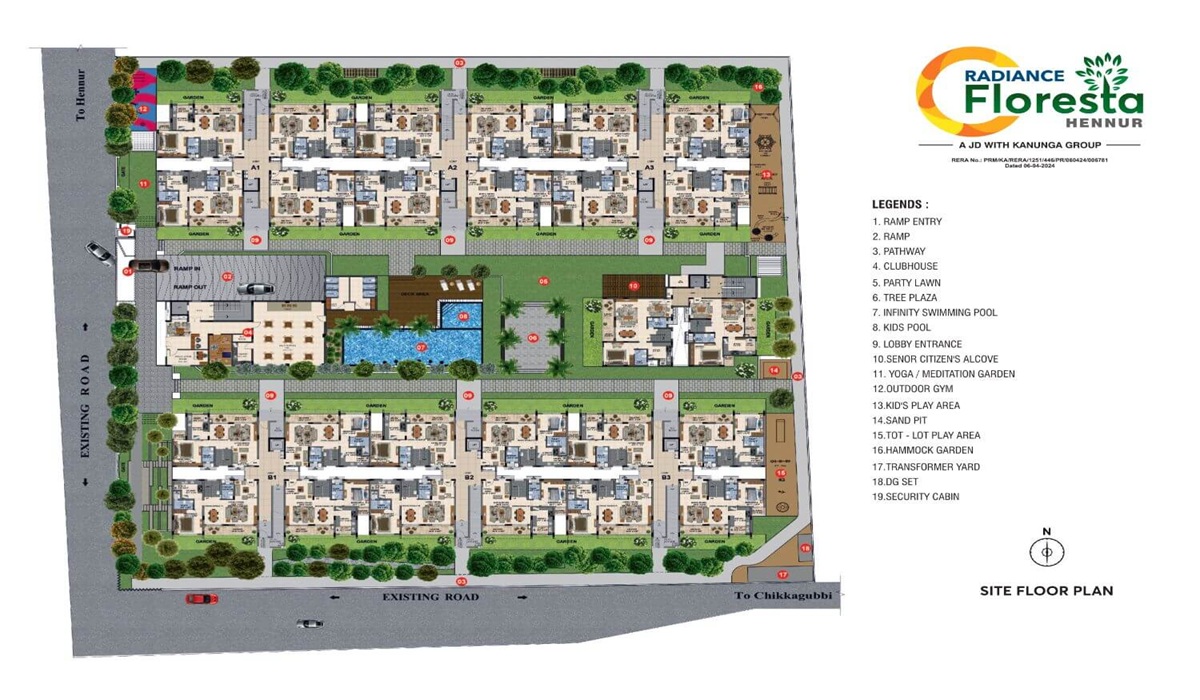 Master Plan Radiance Floresta in Hennur Road, Bangalore